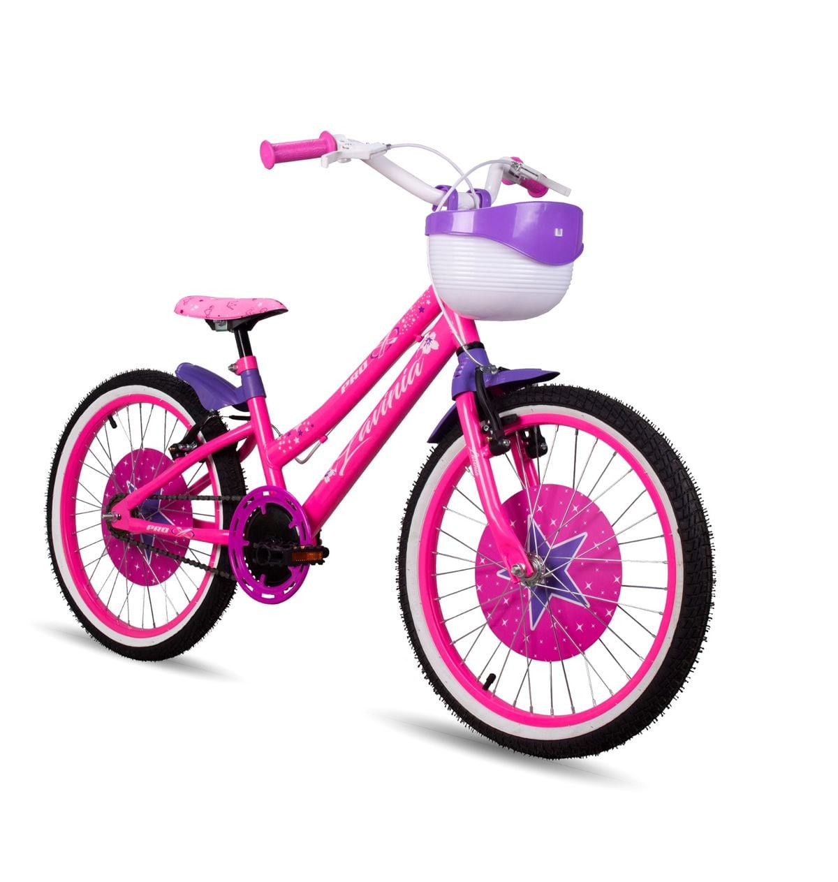 Bicicleta Aro 20 Pro-X Lavinia Rosa/Roxo