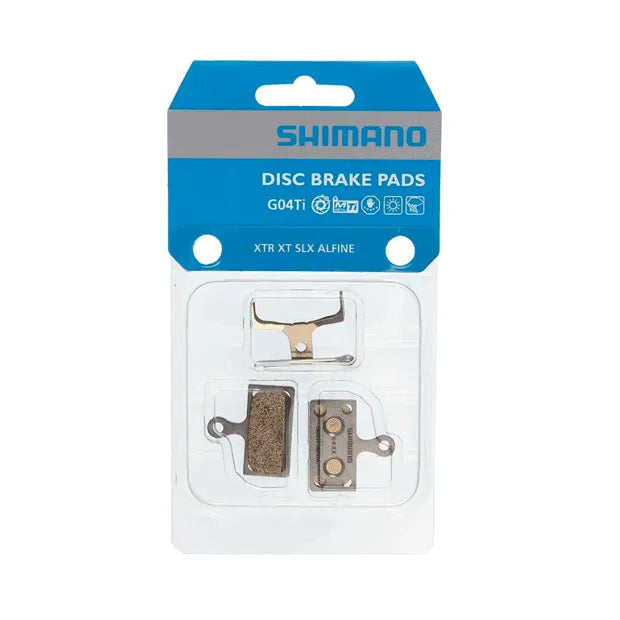 PASTILHA FREIO DISCO SHIMANO G04TI METAL XTR/XT/SLX/ALFINE - POLIDO
