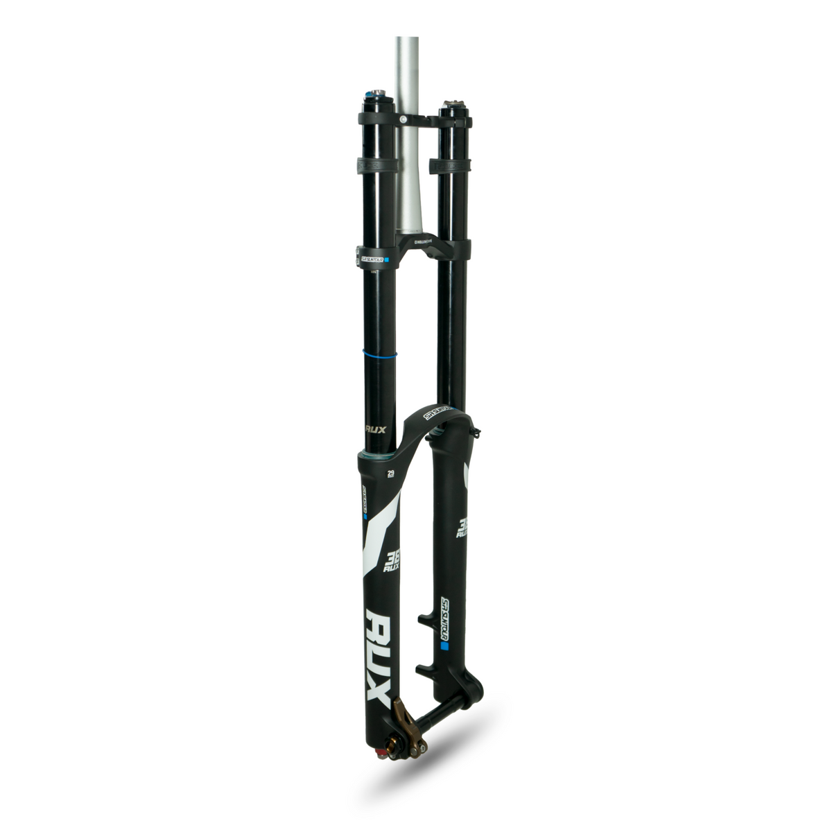 SUSPENSÃO DE BICICLETA 29 SUNTOUR RUX 38R2C2 200MM. DOWN HILL TAPPERED 110X20MM