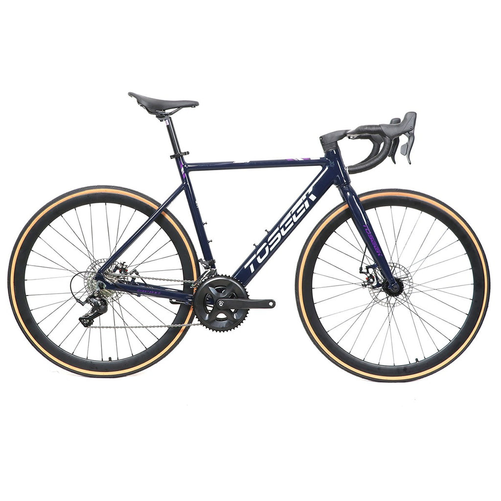BICICLETA 700 SPEED TOSEEK CHESTER 3.0 2X8 TAM 54 AZUL MARINHO/CINZA