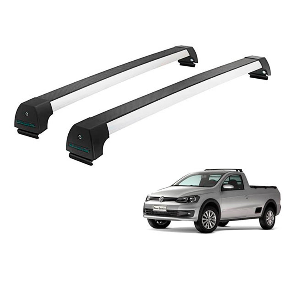 RACK LONG LIFE SPORT ALUM. P/ SAVEIRO G5 A PARTIR DE 2009 FIXA NO FRISO (AG-5)