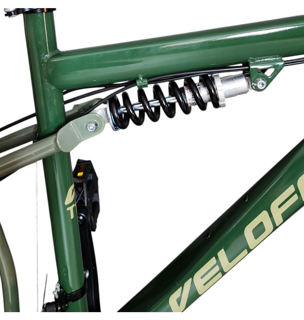 Bicicleta Aro 29 Veloforce Terrain Full 21V Disco T17 Verde/Bronze