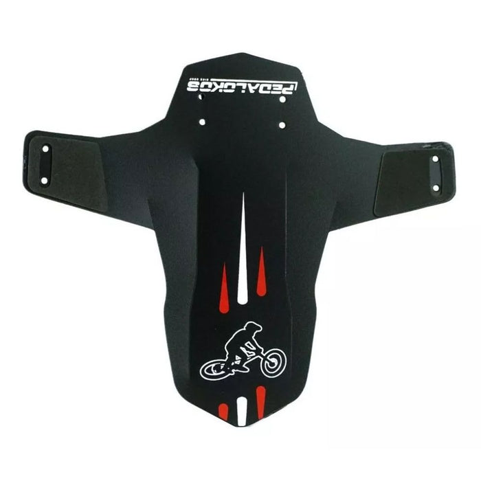 PARALAMA PEDALOKOS DROP MTB DIANTEIRO - PRETO/VERMELHO