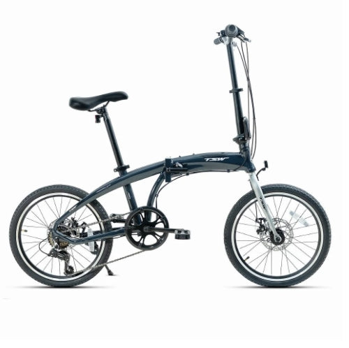 Bicicleta 20 Tsw U-Bend Dobravel 7v Shimano - Cinza