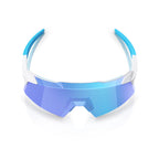 OCULOS 100% AEROCRAFT - MATTE WHITE - HIPER BLUE MIRROR