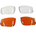 LENTES DE REPOSIÇÃO P/ OCULOS CICLISMO 2 PARES CLEAR / MARROM