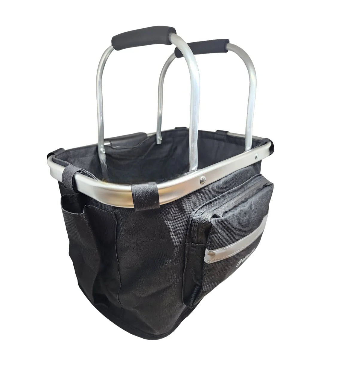 CESTA ELLEVEN BOLSA LONA/ALUM 35X26,5X28CM ALÇA P/ GARRAFA - PRETO