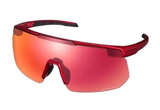 Óculos Shimano S-Phyre R C/ 2 Lentes Ridescape Road Ex Sunny (ecesphr2esl02) - Vermelho Metalico