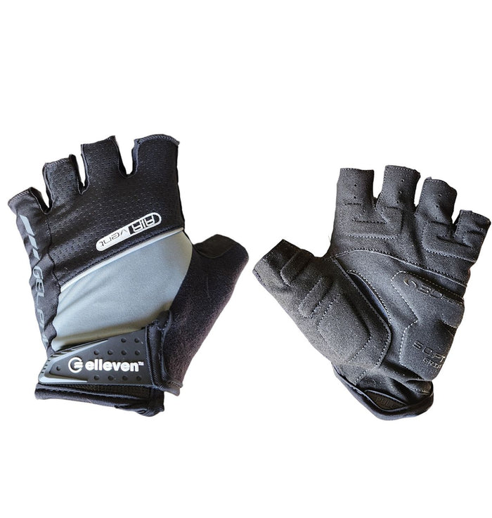LUVA CICLISTA ABERTA SOFT GRIP GEL ELLEVEN - PRETO/CINZA / G