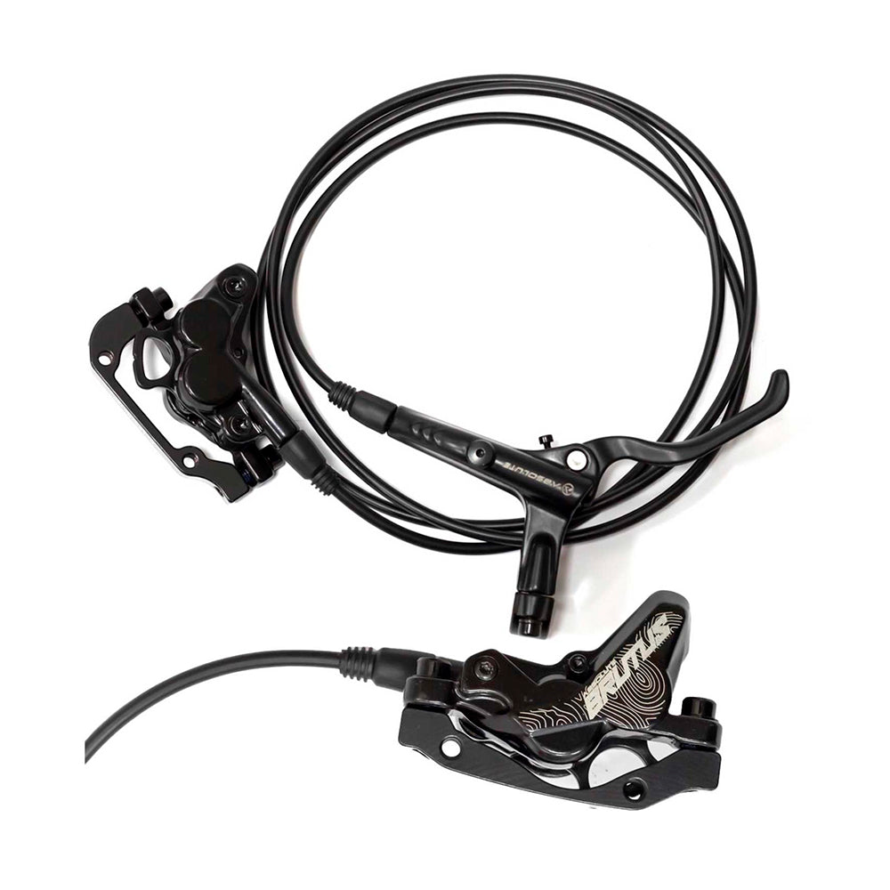 FREIO DISCO HIDRÁULICO ABSOLUTE BRUTUS 4 PISTÕES DIANTEIRO/TRASEIRO - PRETO