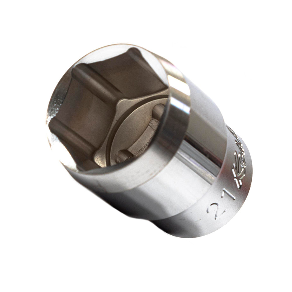 CHAVE SOQUETE EXTRATOR DE PRELOAD ZFC159-R 21MM P/ SUNTOUR - PRATA