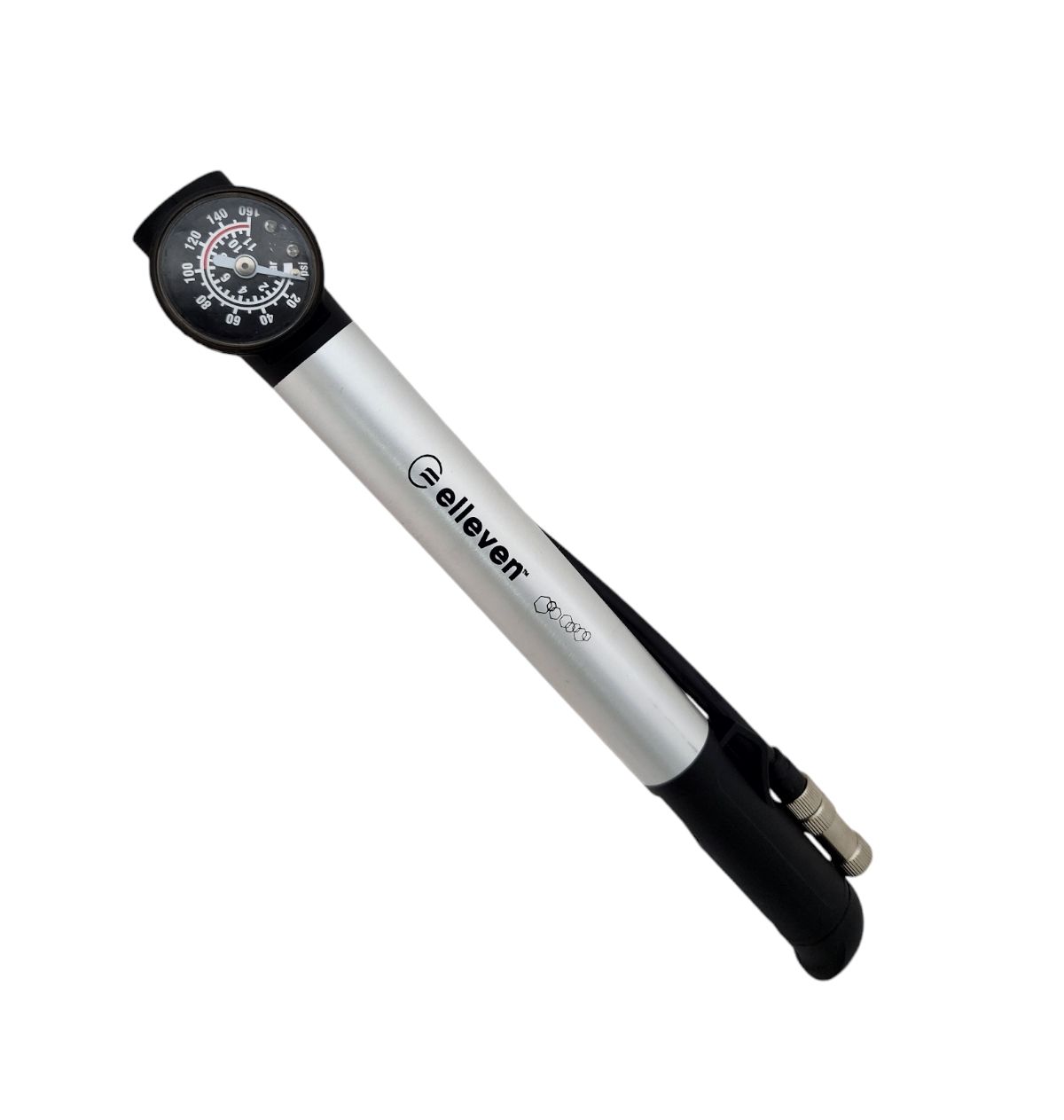 Bomba Mini Aluminio Com Mangueira E Manometro 80 Psi Elleven