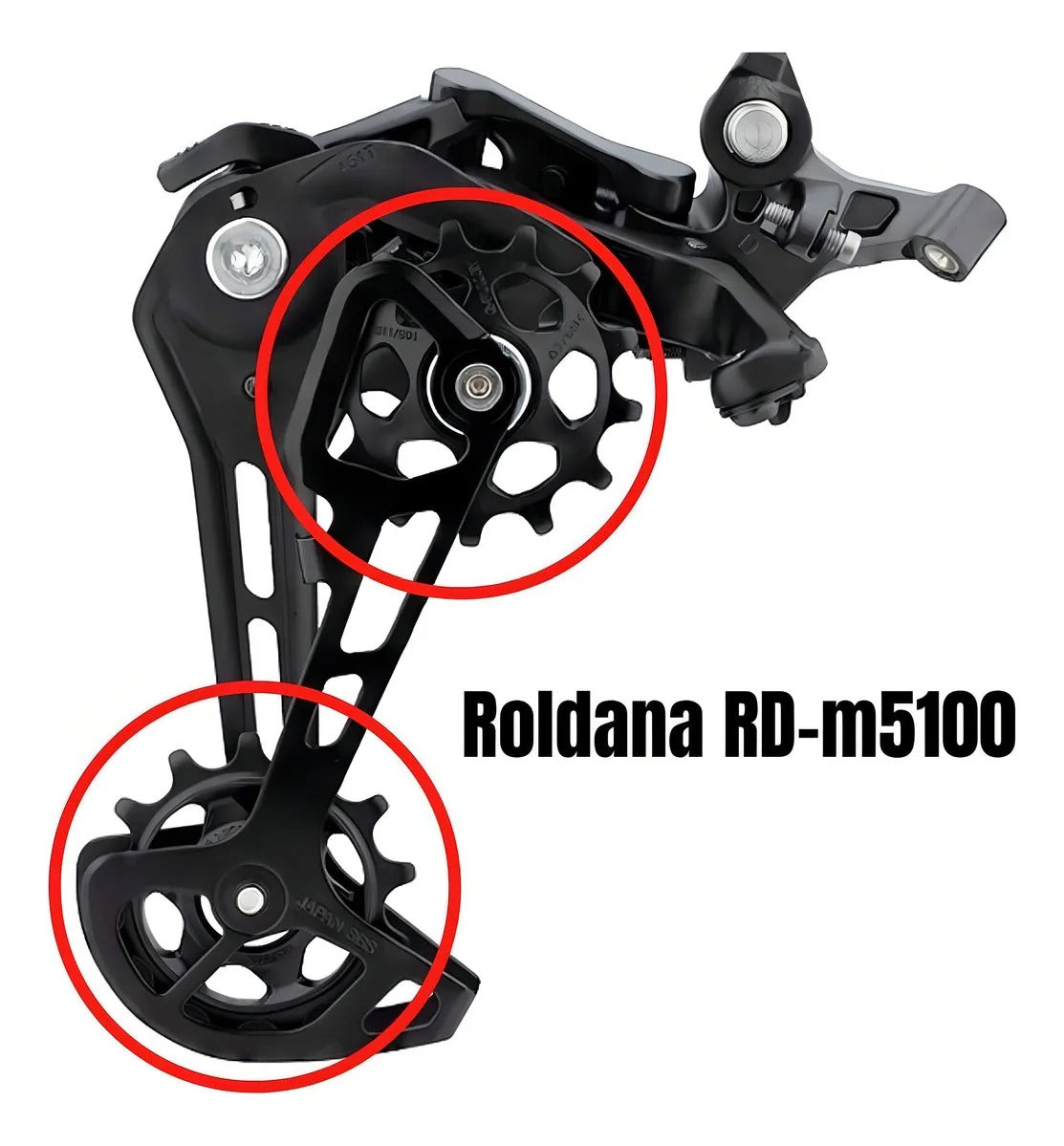 ROLDANA DE CÂMBIO SHIMANO DEORE RD-5100 (PAR) (Y3HL98010)
