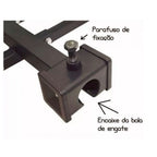 TRANSBIKE ALUMÍNIO ENGATE REBOQUE TIPO PLATAFORMA 2 BIKES - PRATA