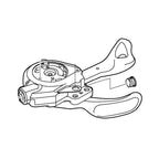 UNIDADE INTERNA PARA ALAVANCA DE CÂMBIO SHIMANO SL-M770-A DIREITO (Y6MP98110) - PRETO