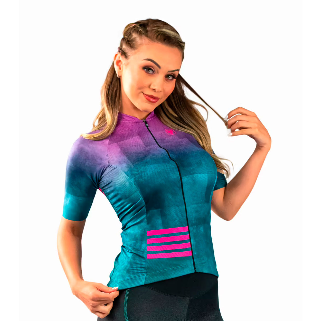 Camisa Ciclismo Free Force Feminina Basic Mauve
