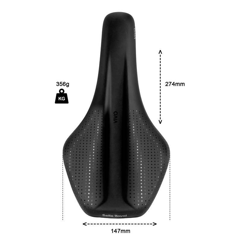 Selim Selle Royal Vivo Ergo Rvs - Preto