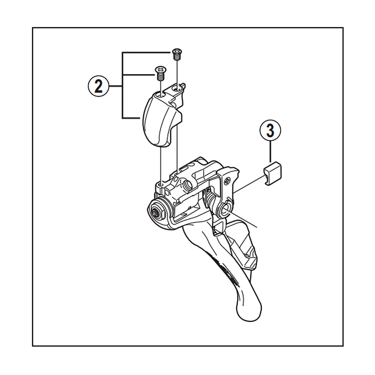 MECANISMO DE MUDANÇA DO STI SHIMANO DURA ACE ST-9000 DIREITO (Y63X98010)