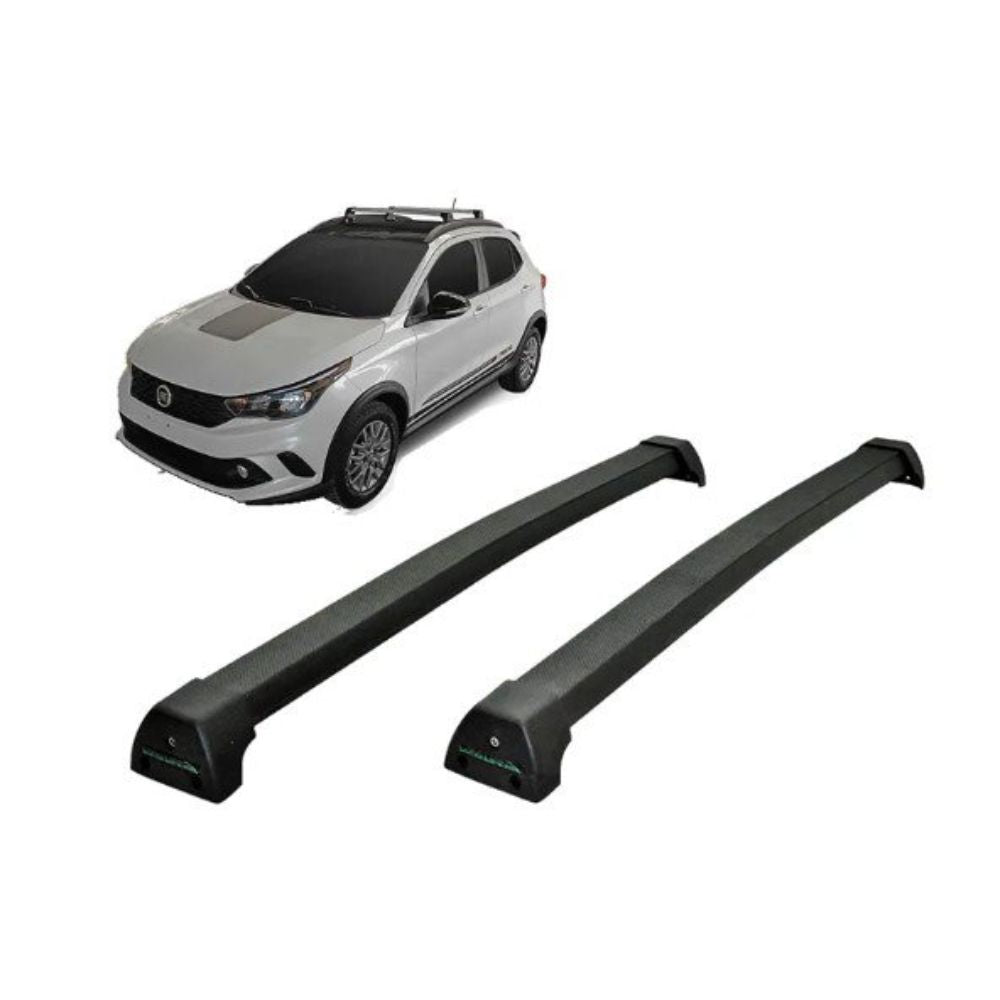 RACK DE TETO LONG LIFE SPORT ALUM. P/ FIAT ARGO TREKKING 2019+ C/LONGARINA (PART)