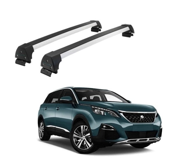 RACK DE TETO LONG LIFE SPORT P/ 5008 (À PARTIR DE 2018 - COM LONGARINA INTEGRADA - COM OU SEM TETO SOLAR) (A5008) - ALUM
