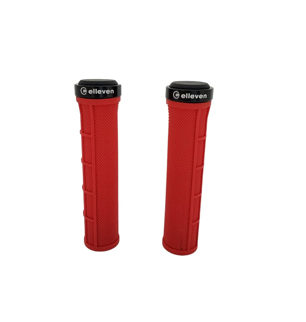 MANOPLA ELLEVEN MTB PRO C/ TRAVA 130MM VERMELHO
