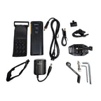 FAROL E-BIKE ELLEVEN COM BATERIA E SUPORTE 900 LUMENS RECARREGÁVEL USB - PRETO FOSCO
