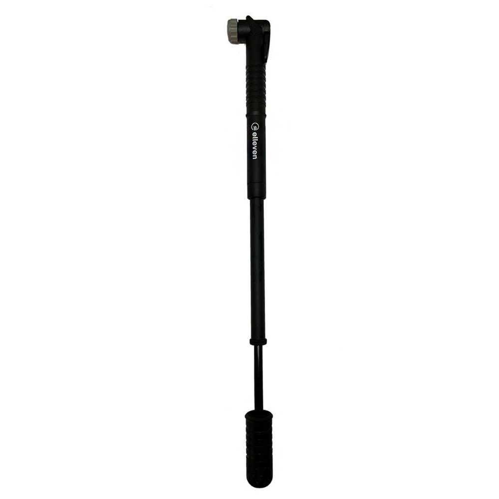BOMBA ELLEVEN MINI PLÁST/AÇO TELESCÓPICA C/ SUPORTE (100PSI) - PRETO