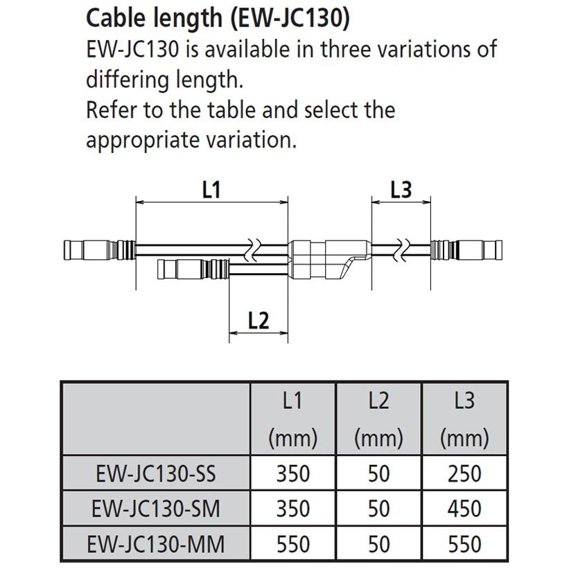 CABO JUNÇÃO SHIMANO ULTEGRA EW-JC130 Y- Di2 350x50x250