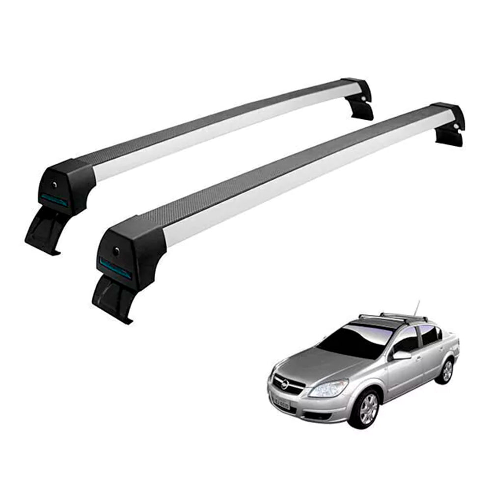 RACK LONG LIFE SPORT ALUM. PRATA P/ CHEVROLET VECTRA SEDAN - A PARTIR DE 2006 (AVtr) - PRATA