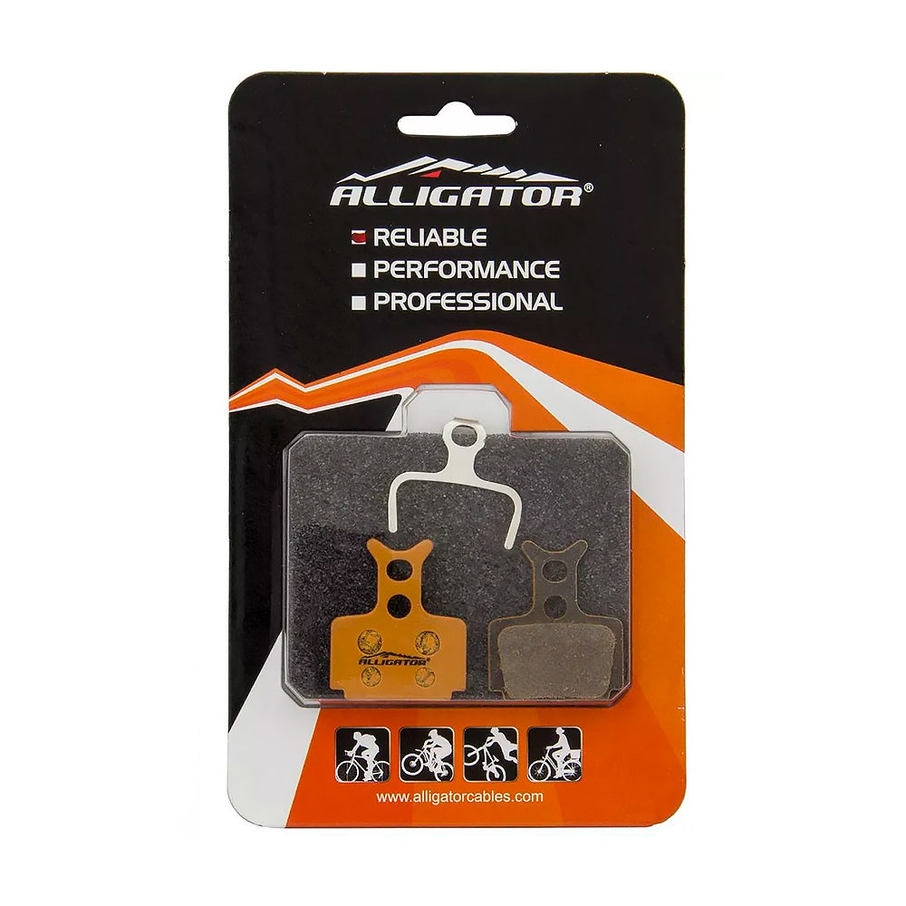 PASTILHA FREIO DISCO ALLIGATOR ORG. FORMULA MEGA/THE ONE/R1/RO/RX/T1/R1 RACING E RR COM MOLA (PAR - LARANJA