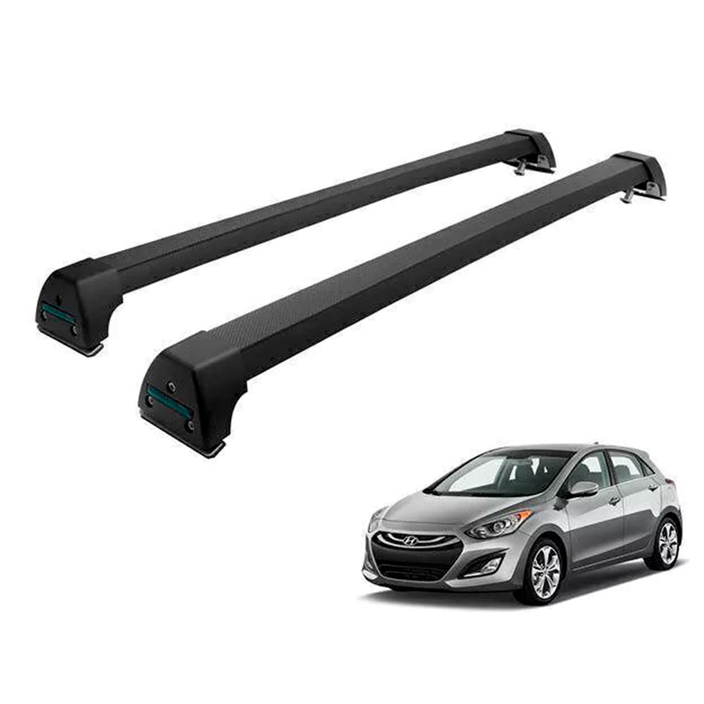 RACK LONG LIFE SPORT ALUM. PRETO P/ HYUNDAI I30 - A PARTIR DE 2014 (Pi30N)