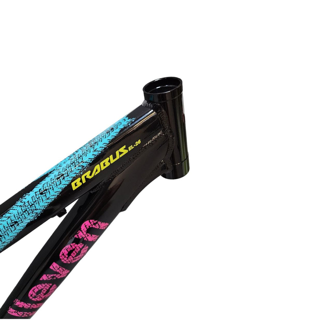 QUADRO ELLEVEN BRABUS FREERIDE 26X13,5 PRETO/ROSA/AZUL