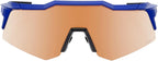 OCULOS 100% SPEEDCRAFT XS - GLOSS COBALT BLUE - HIPER COPPER MIRROR LENS