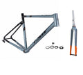 QUADRO TSW GRAVEL 700C ALUMÍNIO TAMANHO M CINZA/PRETO