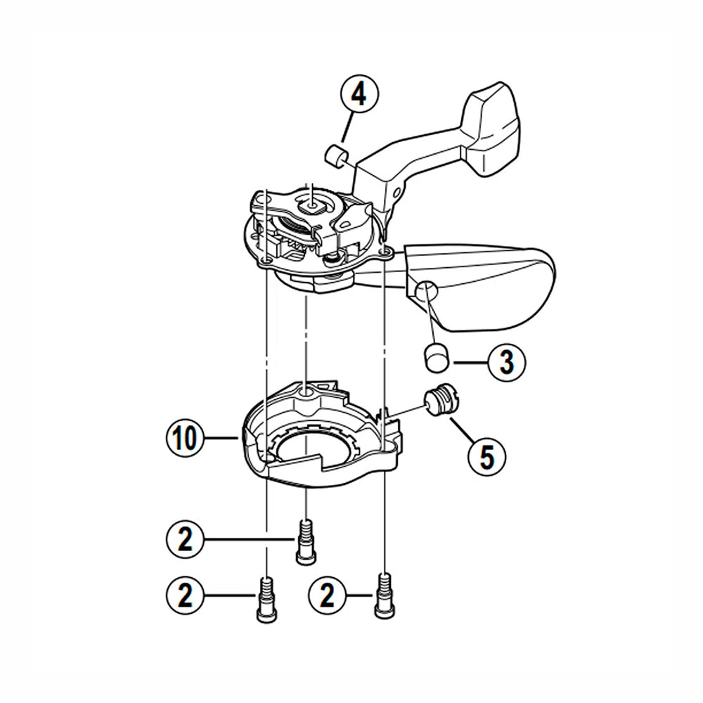 MECANISMO DA ALAVANCA SHIMANO SL-M750 DIREITO (Y6CE98010) - PRETO