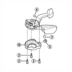 MECANISMO DA ALAVANCA SHIMANO SL-M750 DIREITO (Y6CE98010) - PRETO