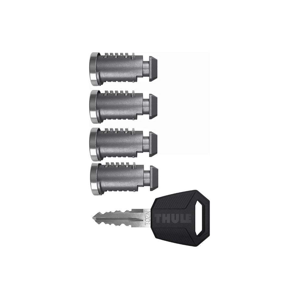 FECHO PARA RACK DE TETO THULE ONE-KEY SYSTEM 4 CILINDROS (544) - PRETO