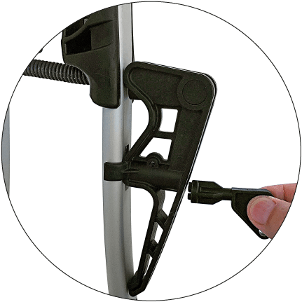 TRAVA DE SEGURANÇA PARA TRANSBIKE LONG LIFE PREMIUM B-63 - PRETO