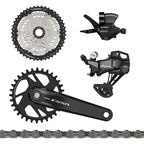 GRUPO SHIMANO ESSA 8V COROA 32D CASSETE 11/45D C/ CORRENTE