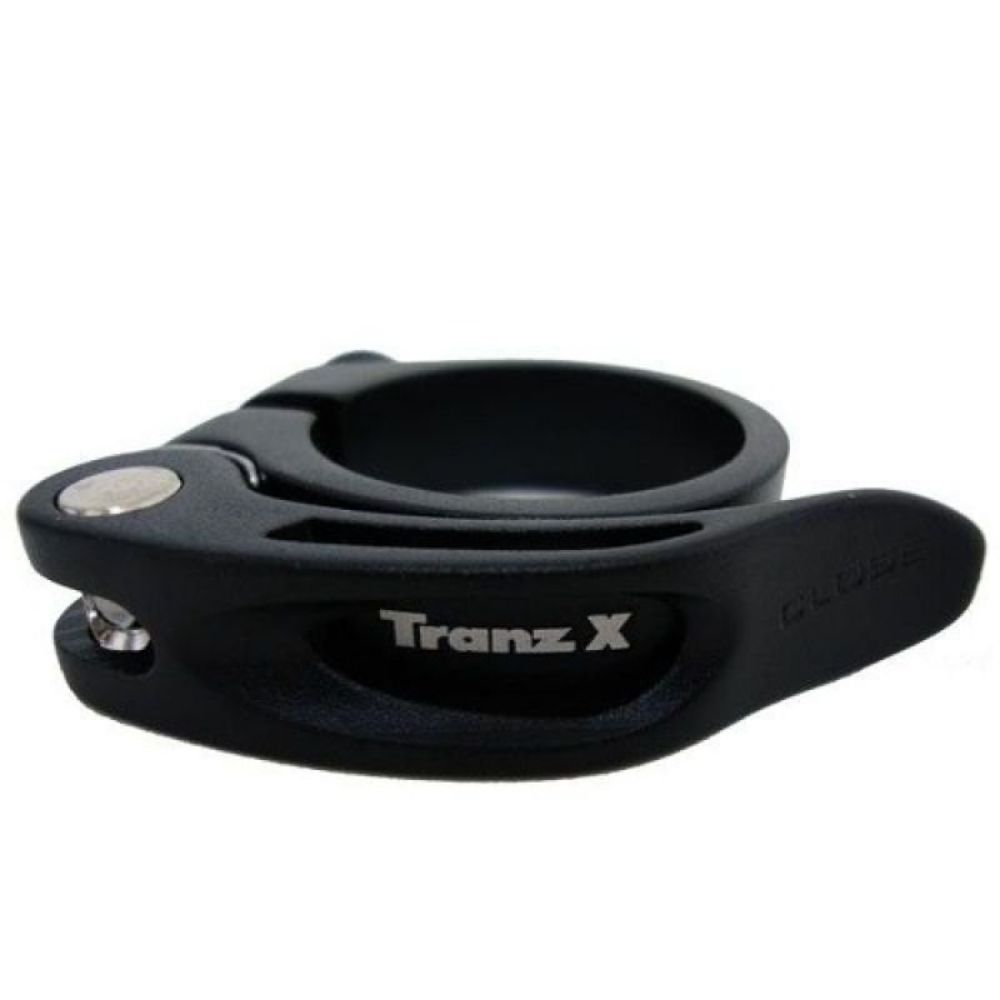 ABRAÇADEIRA DE QUADRO TRANZX COM BLOCAGEM 34,9mm - PRETO