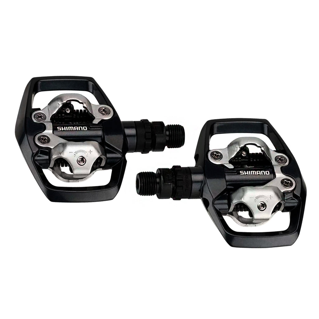 PEDAL 9/16 CLIP PLATAFORMA SHIMANO ED500 COM TAQUINHO - PRETO