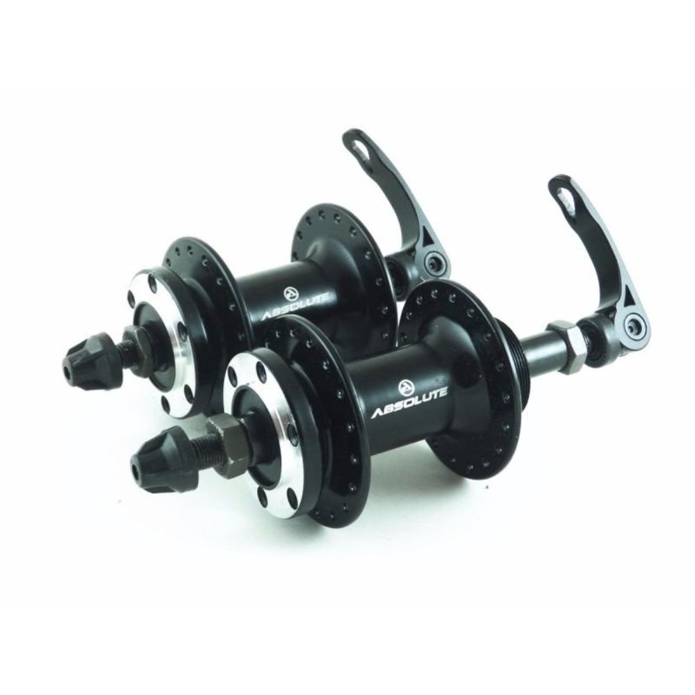 CUBO 36F ROSCA ABSOLUTE NERO ALUM DISC C/ ROLAMENTO (PAR) - PRETO