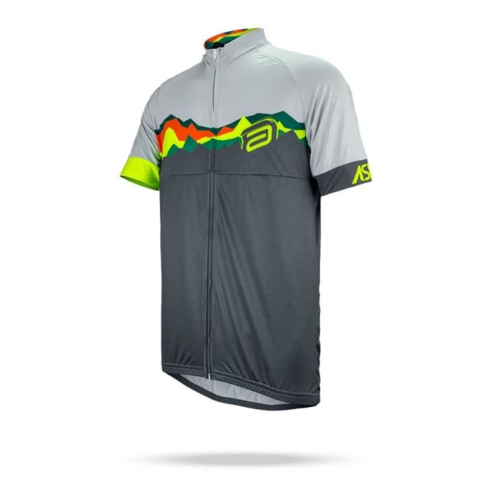 CAMISA CICLISMO ASW FUN PEAK - Verde/Cinza- P