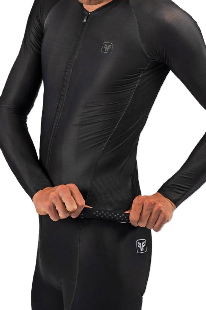 CAMISA DE CICLISMO FREE FORCE MASCULINA MANGA LONGA TRAINING DARK 2024