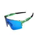 Oculos Ciclismo Xq550 Lente Policarbonato Colors Uv400 Verde Agua