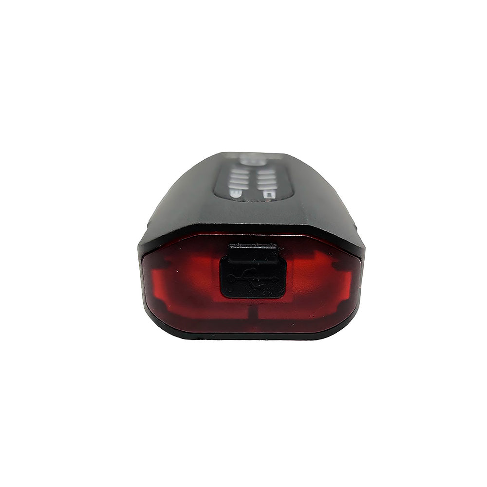 FAROL SINALIZADOR 2 EM 1 ELLEVEN 600+30 LUMENS RECARREGÁVEL USB - PRETO FOSCO