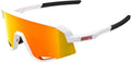 OCULOS 100% SLENDALE - MATTE WHITE - HIPER RED MULTILAYER MIRROR