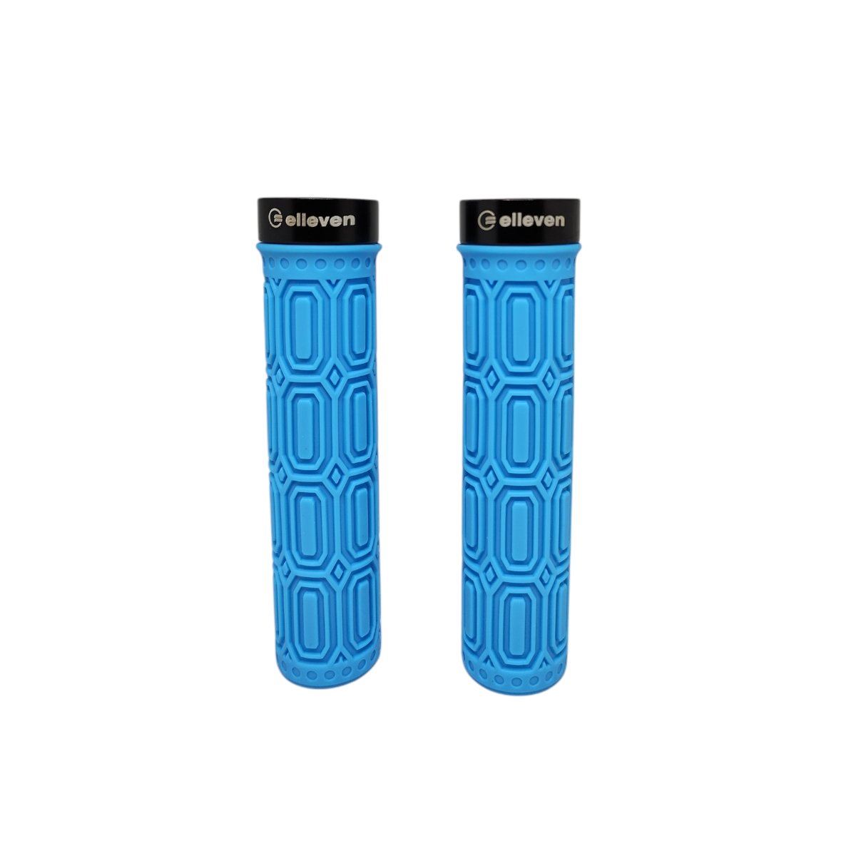 Manopla Elleven Mtb Silicone Premium 137mm Com Trava Azul