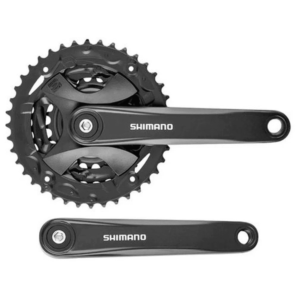 PEDIVELA SHIMANO 9V ALTUS MT101 (22X30X40) - PRETO - (175mm)