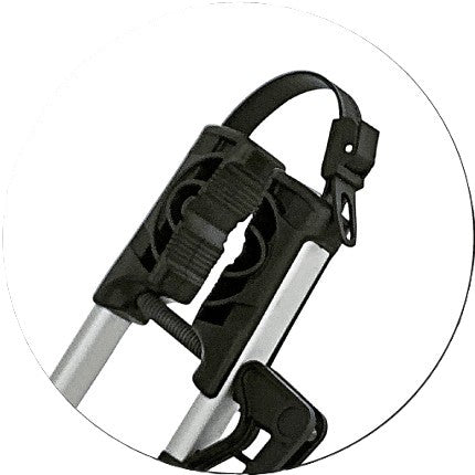 TRANSBIKE DE TETO LONG LIFE AUTO BIKE PREMIUM LOCK BLACK - ALUMÍNIO COM ALAVANCA ( TRILHO E BRAÇOS EM ALUMÍNIO NA COR PR
